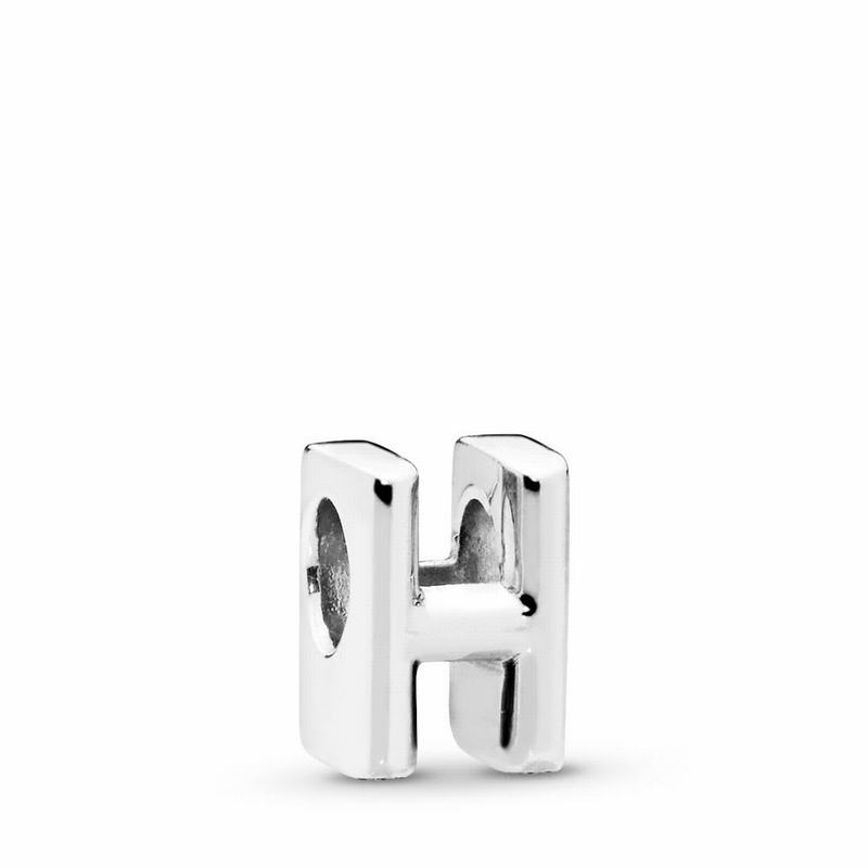 Pandora Letter H Charm - Sterling Silver - Canada | TN3641PI